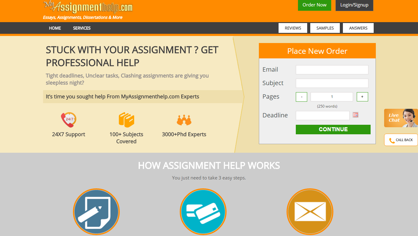 My assignment help contact review